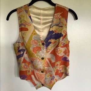 Kimono Floral Multicolor Women's Vest